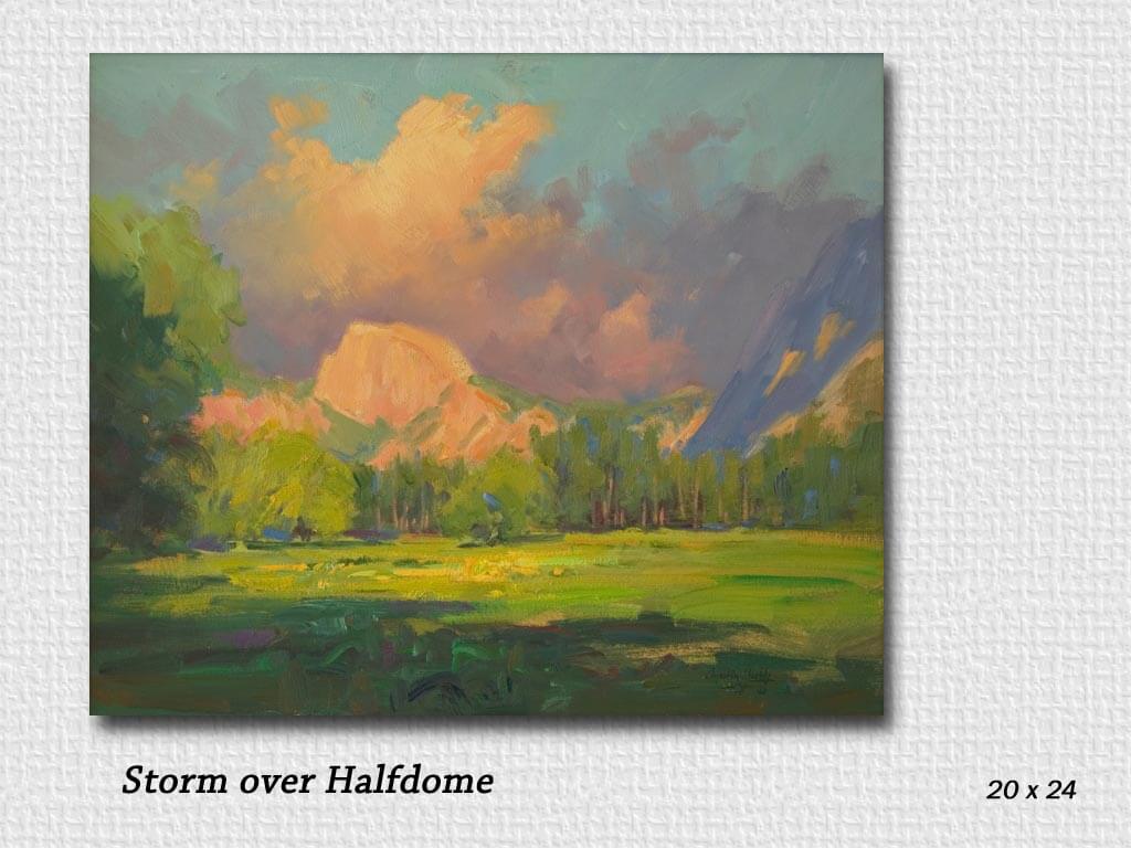 storm over halfdome