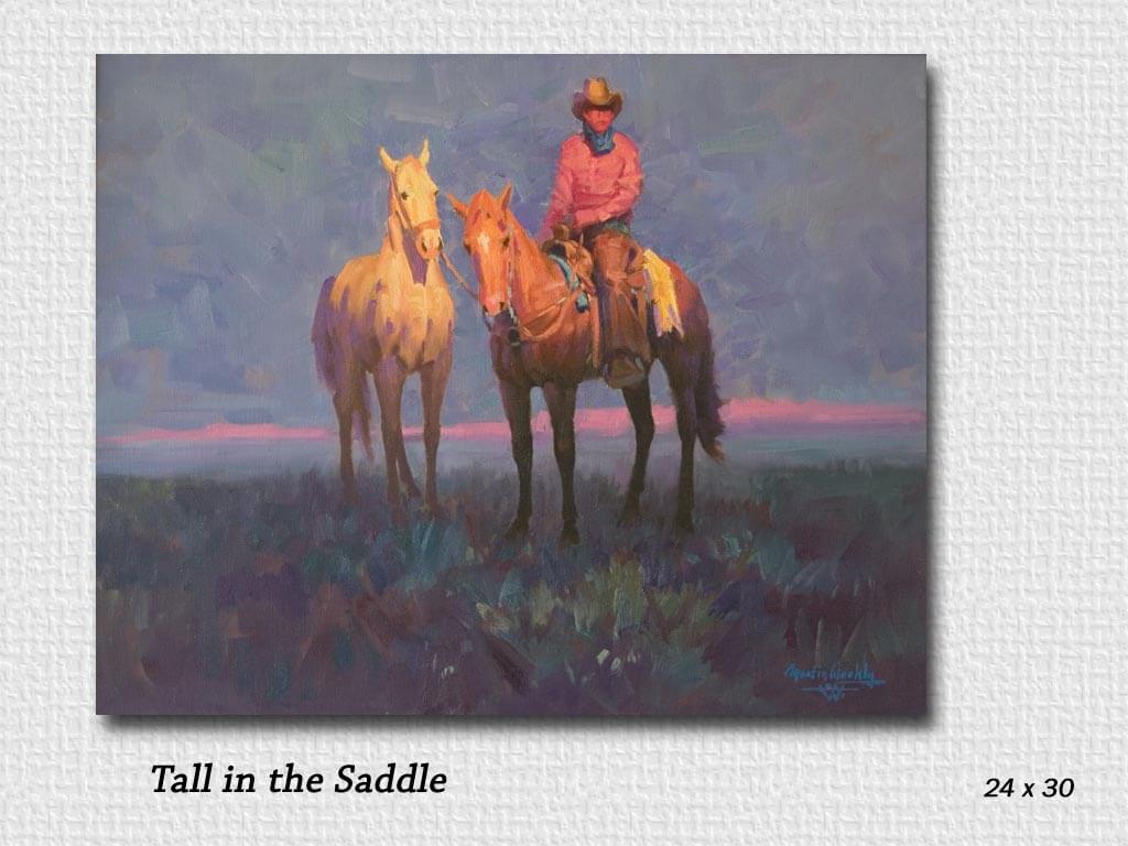 tall in the saddle